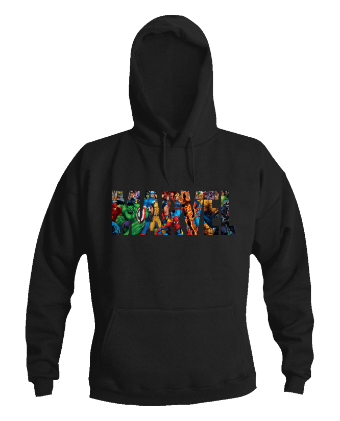 Džemperis Marvel logo herojai Džemperis Marvel logo herojai